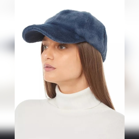 Apparis Shane Faux Fur Cap - Blue - Picture 1 of 6